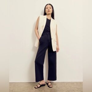 Everlane The Organic Wide Leg Pant Size 2 Black
